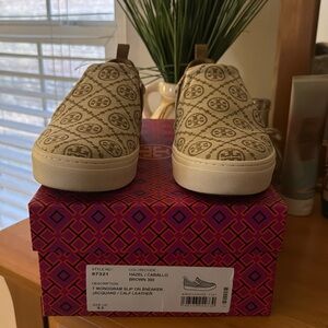 Tory Burch monogram slip on sneaker